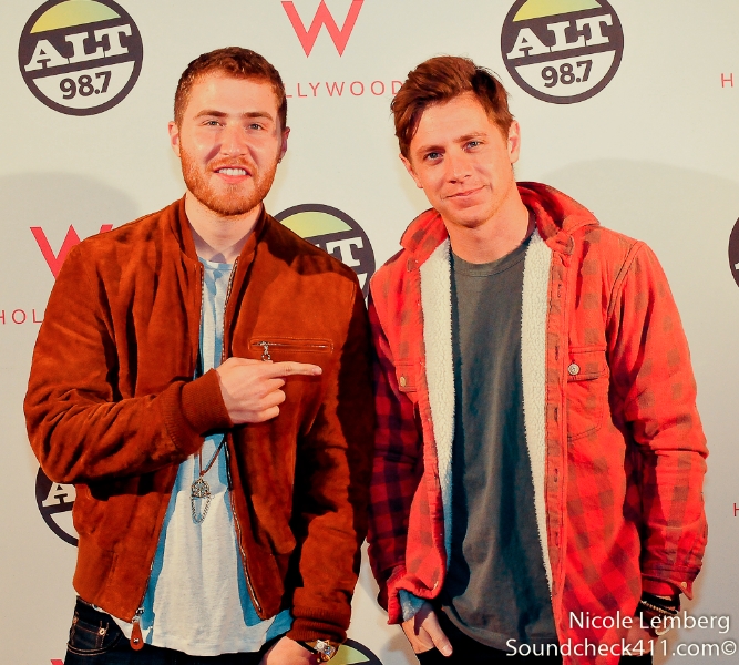 Mike Posner and Jef Holm at The ALTimate Rooftop Christmas Party - Hollywood, CA 12/10/13
