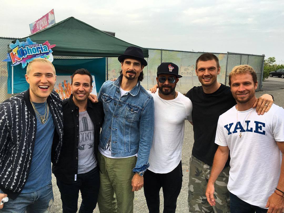 Mike Posner and Backstreet Boys at KTUphoria 2016 music festival
