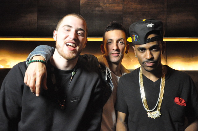 Mike Posner, Clinton Sparks & Big Sean filming music video "Ambiguous" in October 2010
