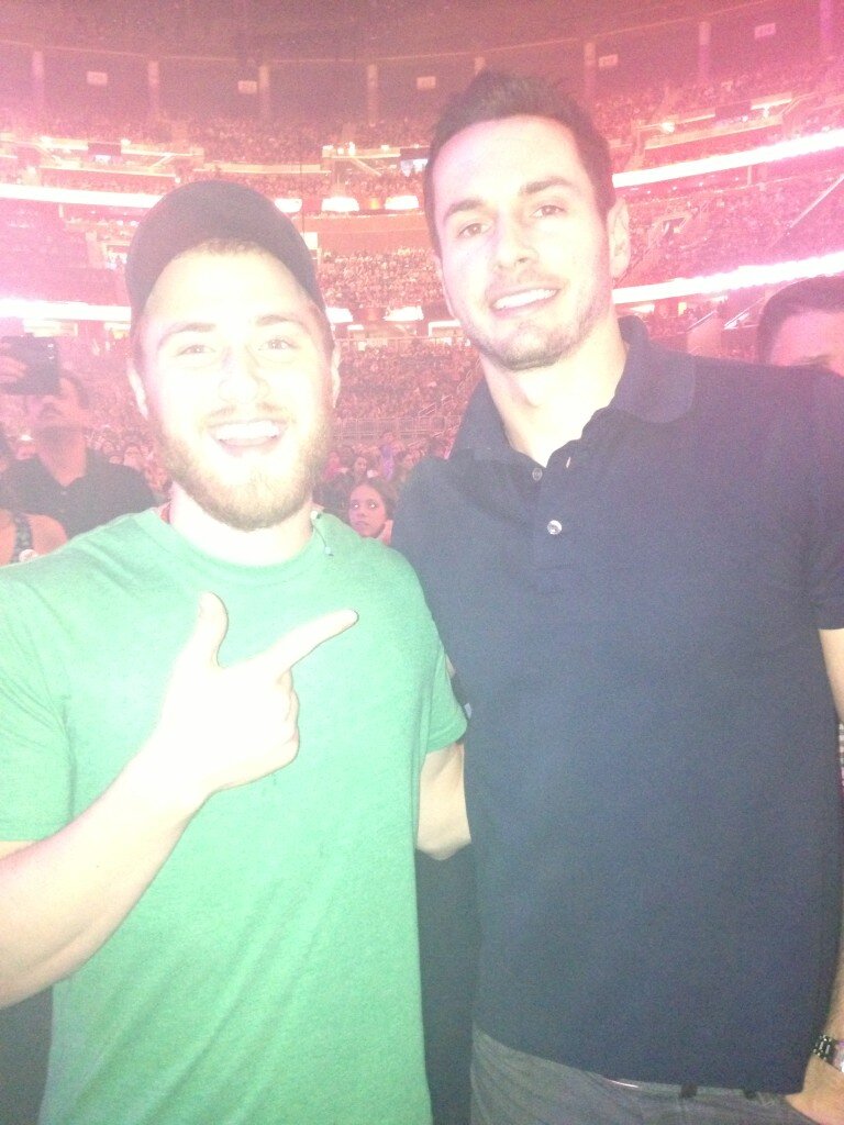 Mike Posner and JJ Redick of the NBA team Orlando Magic
