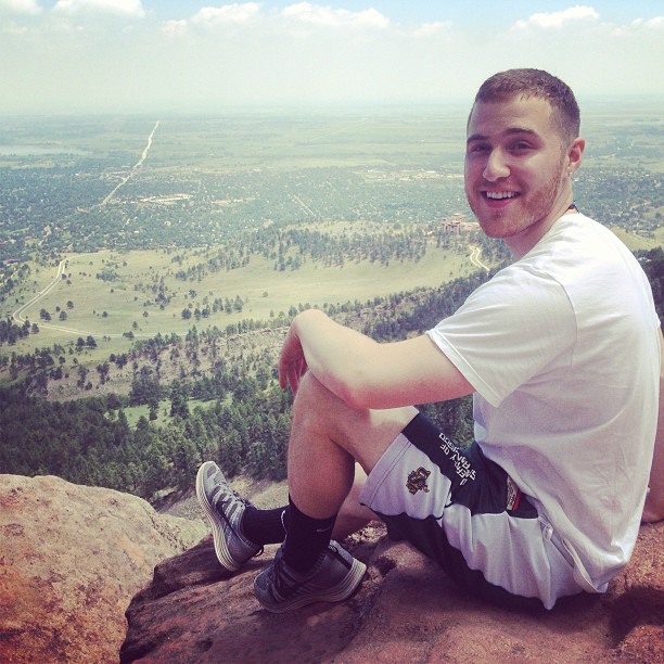 Mike Posner in the Colorado mountains 7/1/13
