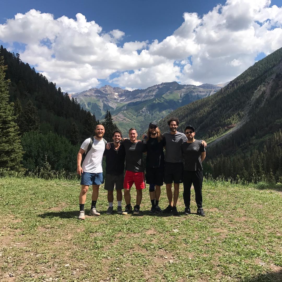 Mike Posner visiting Telluride, Colorado with friends in July 2017
Photo by Pete Kuzma
