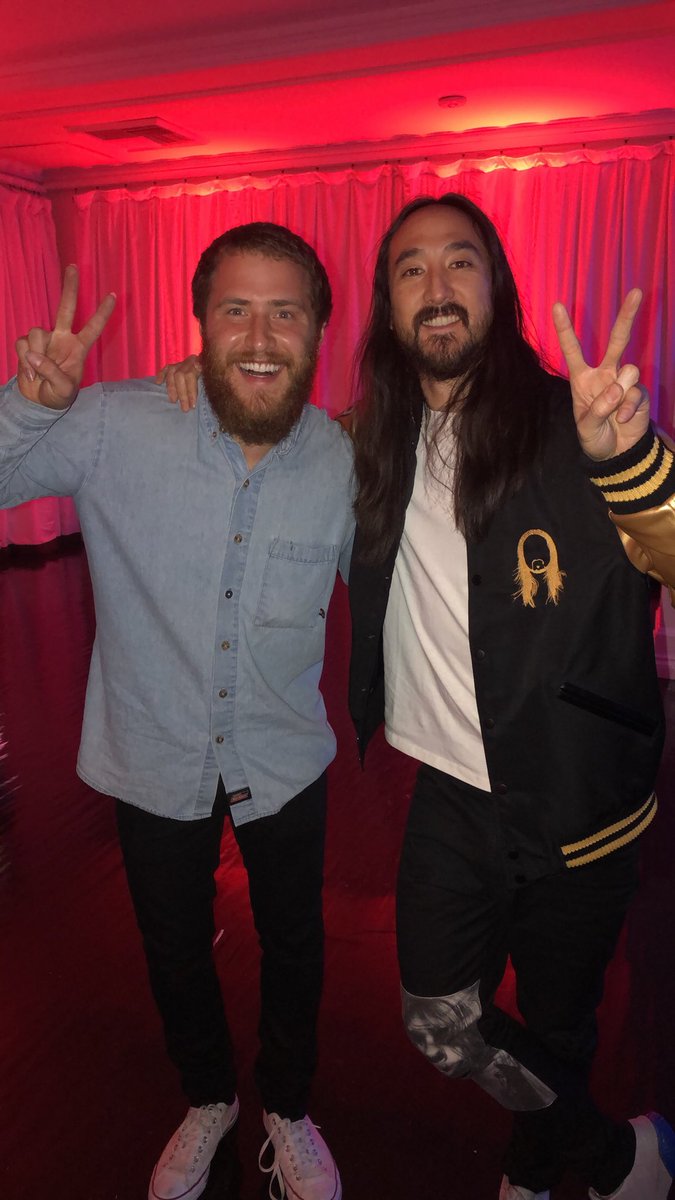 Mike Posner and Steve Aoki
