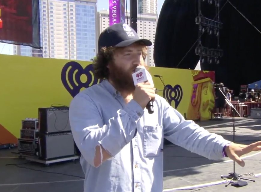 Mike Posner at iHeartRadio Music Festival on September 22, 2018
