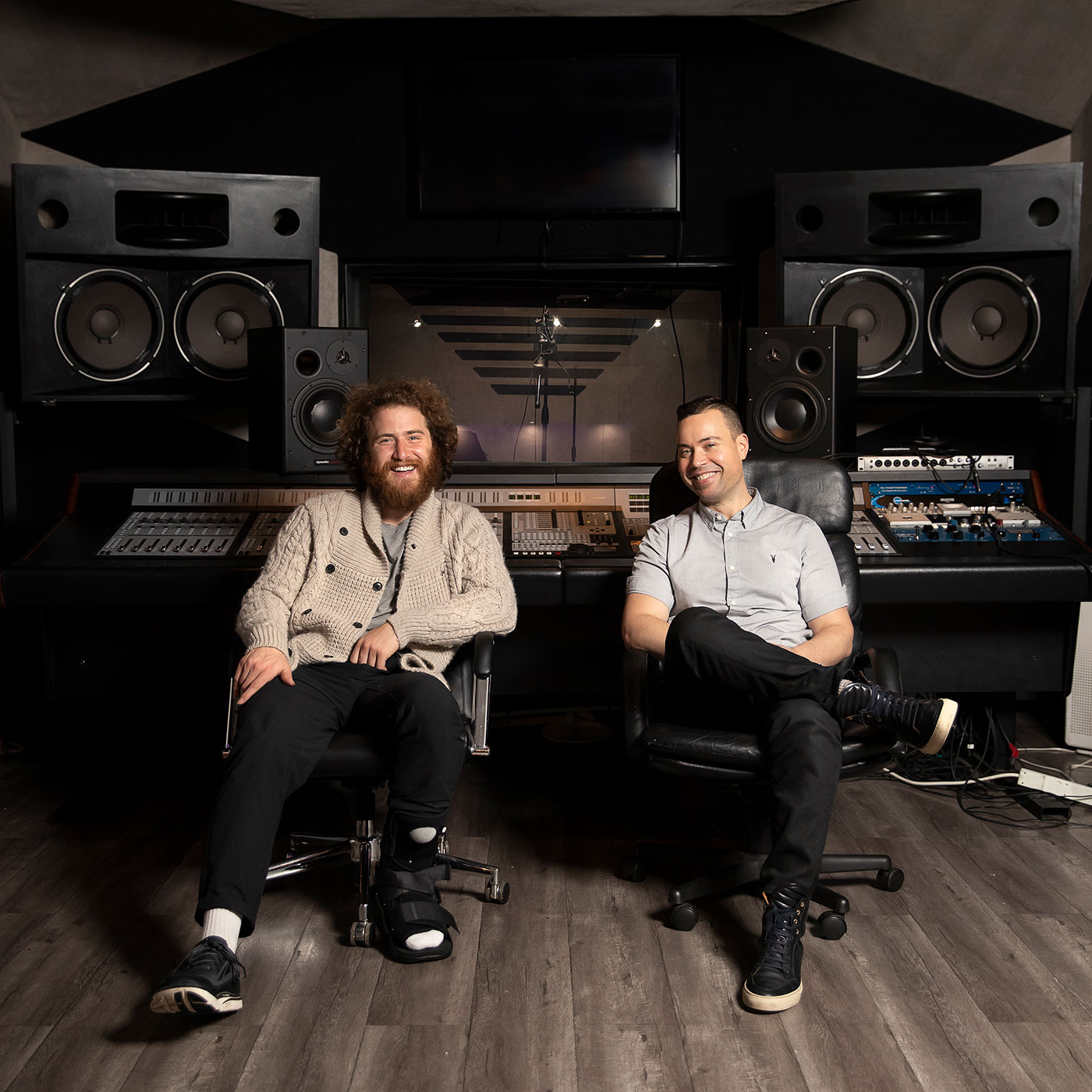 Mike Posner and Jordan Harbinger. 
Photo credit: Ryan Hartford