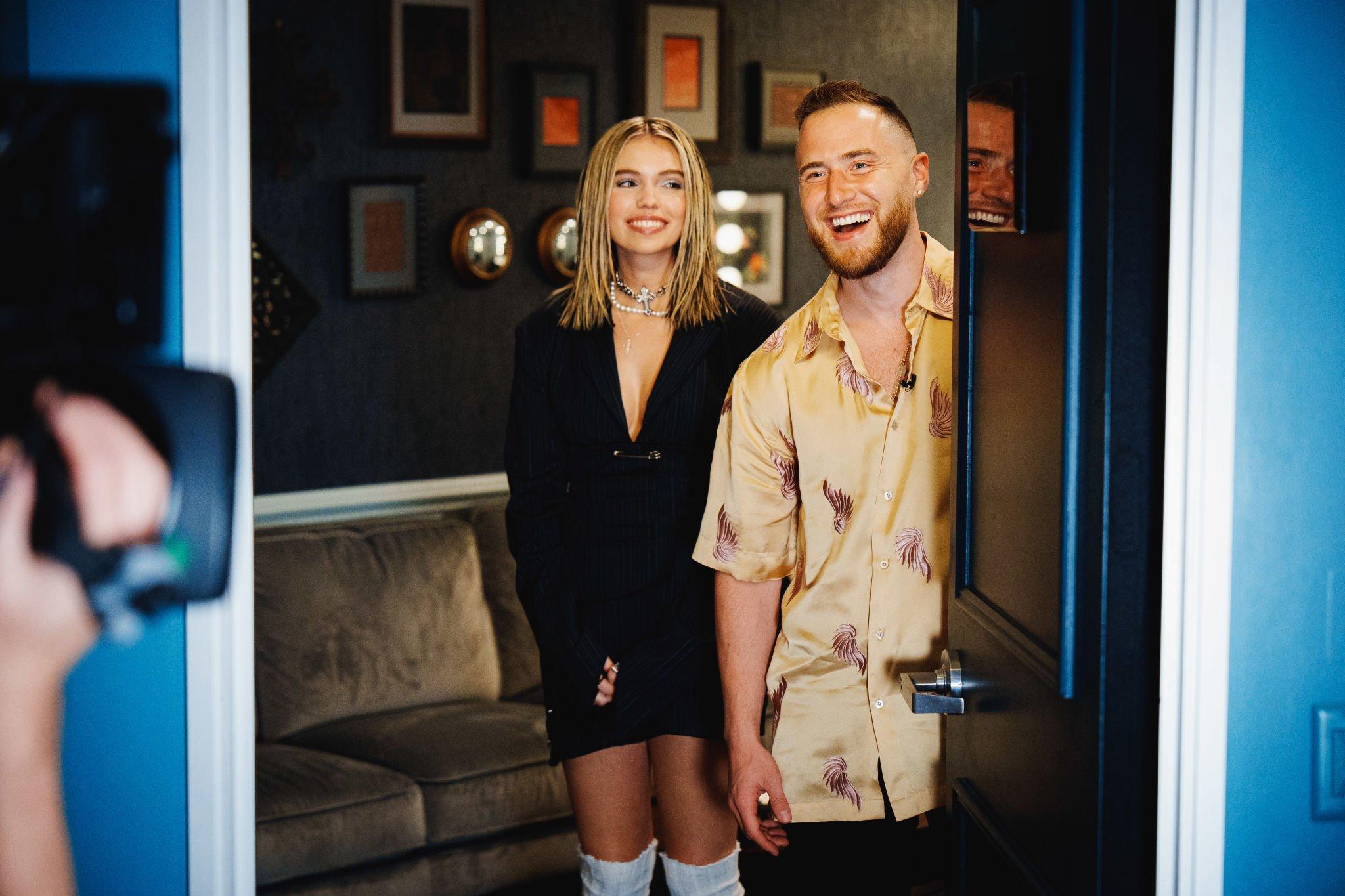 Mike Posner & Salem Ilese on The Late Late Show with James Corden on February 6, 2023
