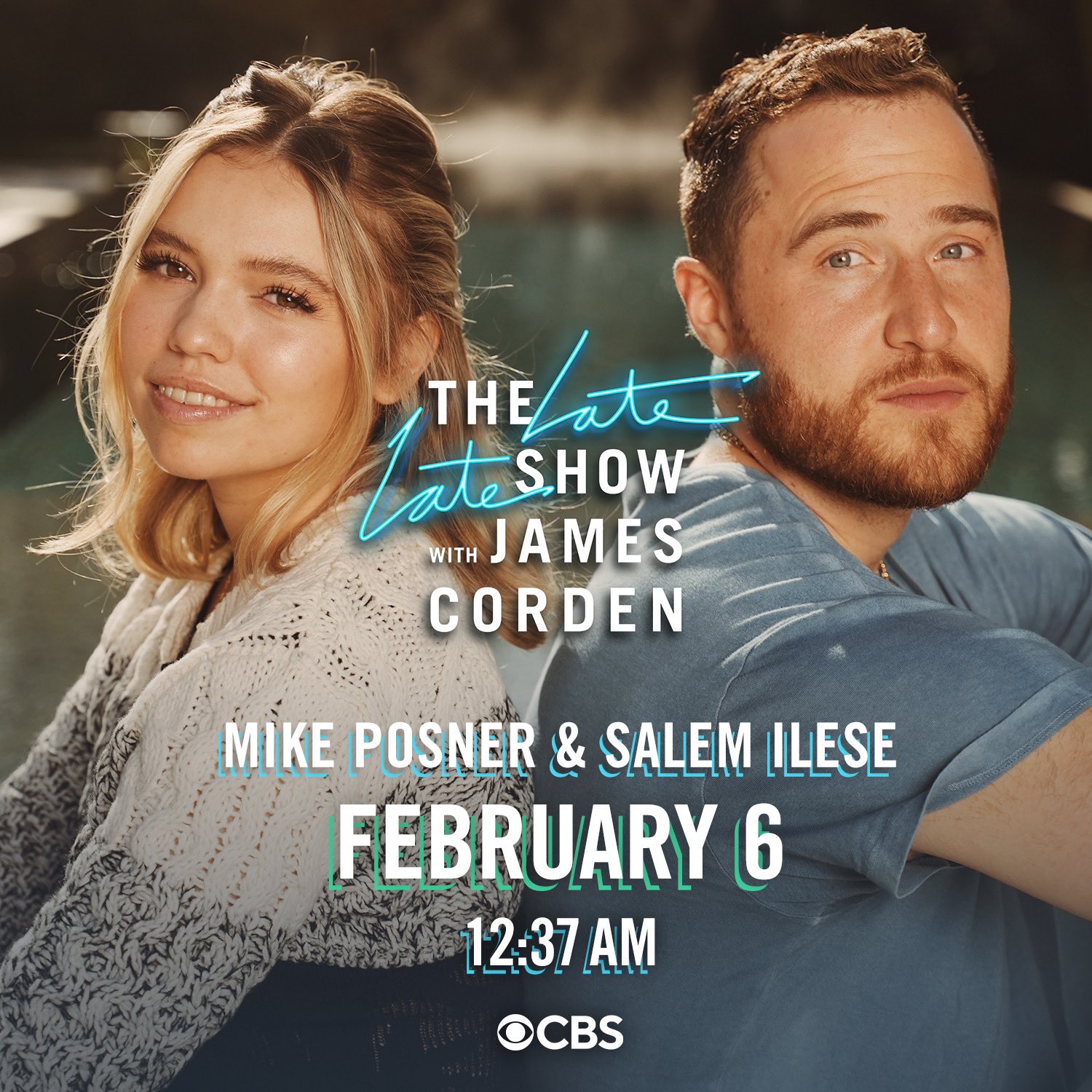 Mike Posner & Salem Ilese on The Late Late Show with James Corden on February 6, 2023
