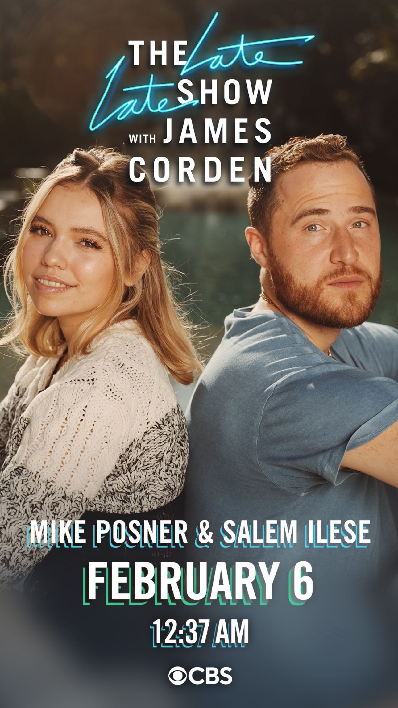 Mike Posner & Salem Ilese on The Late Late Show with James Corden on February 6, 2023
