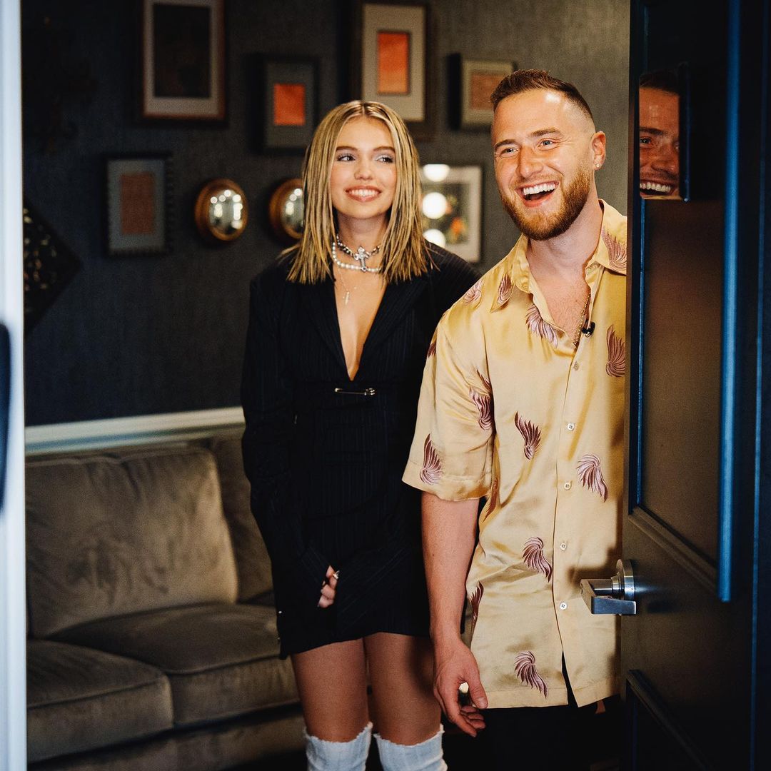 Mike Posner & Salem Ilese on The Late Late Show with James Corden on February 6, 2023
