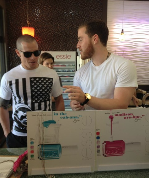 Casper Smart and Mike Posner at Nail Garden - Studio City, CA April 2013
Casper Smart and Mike Posner
