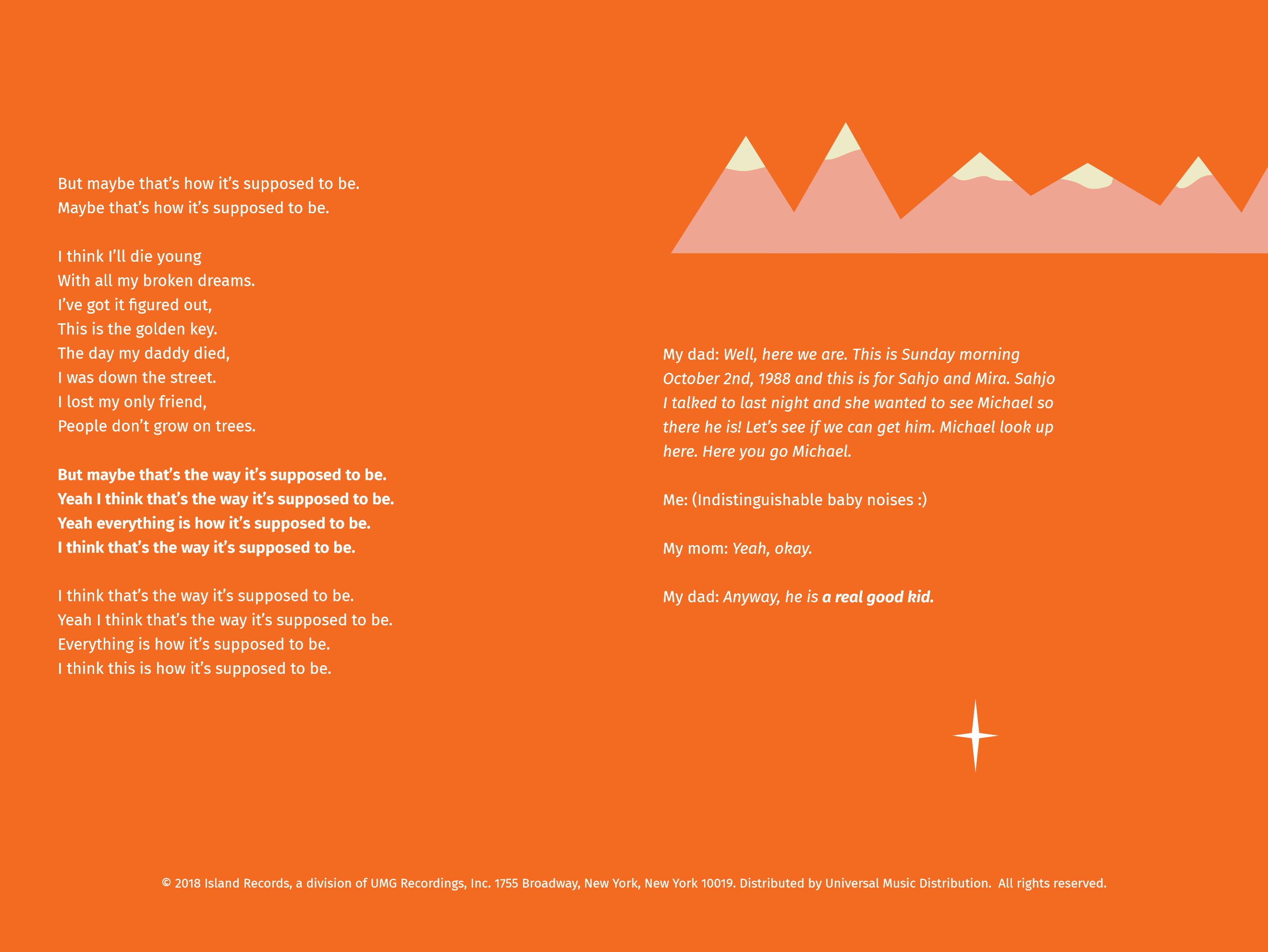 Mike Posner -  A Real Good Kid (Digital Booklet)
Released: January 18, 2019 
Label: Island Records
