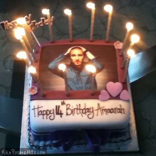 Maarah's Mike Posner birthday cake for her 14th Birthday - July 10, 2011
