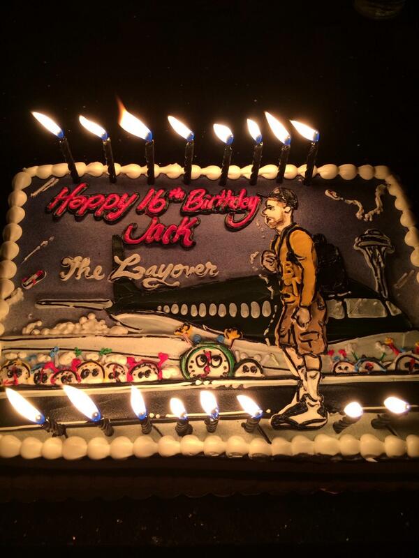 Jack's birthday cake inspired by Mike Posner's The Layover Mixtape cover artwork for his 16th birthday - December 11, 2013
Photo by Jack Pardington 
Twitter @jackpardington
