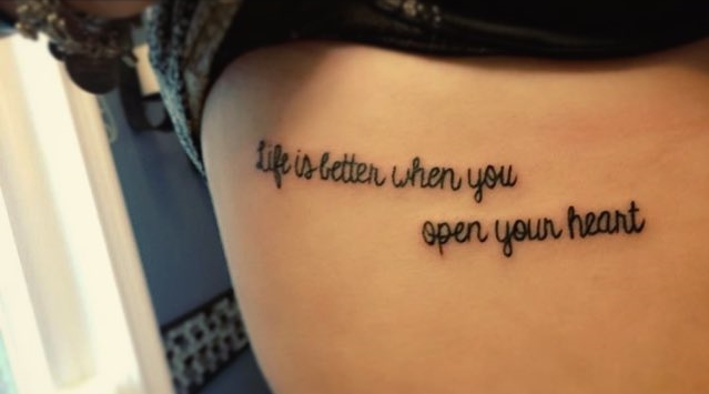 Haley's Mike Posner - "Be As You Are" lyrics tattoo - February 27, 2017
twitter.com/HalsPt
Haley's Mike Posner - "Be As You Are" lyrics tattoo - February 27, 2017
twitter.com/HalsPt