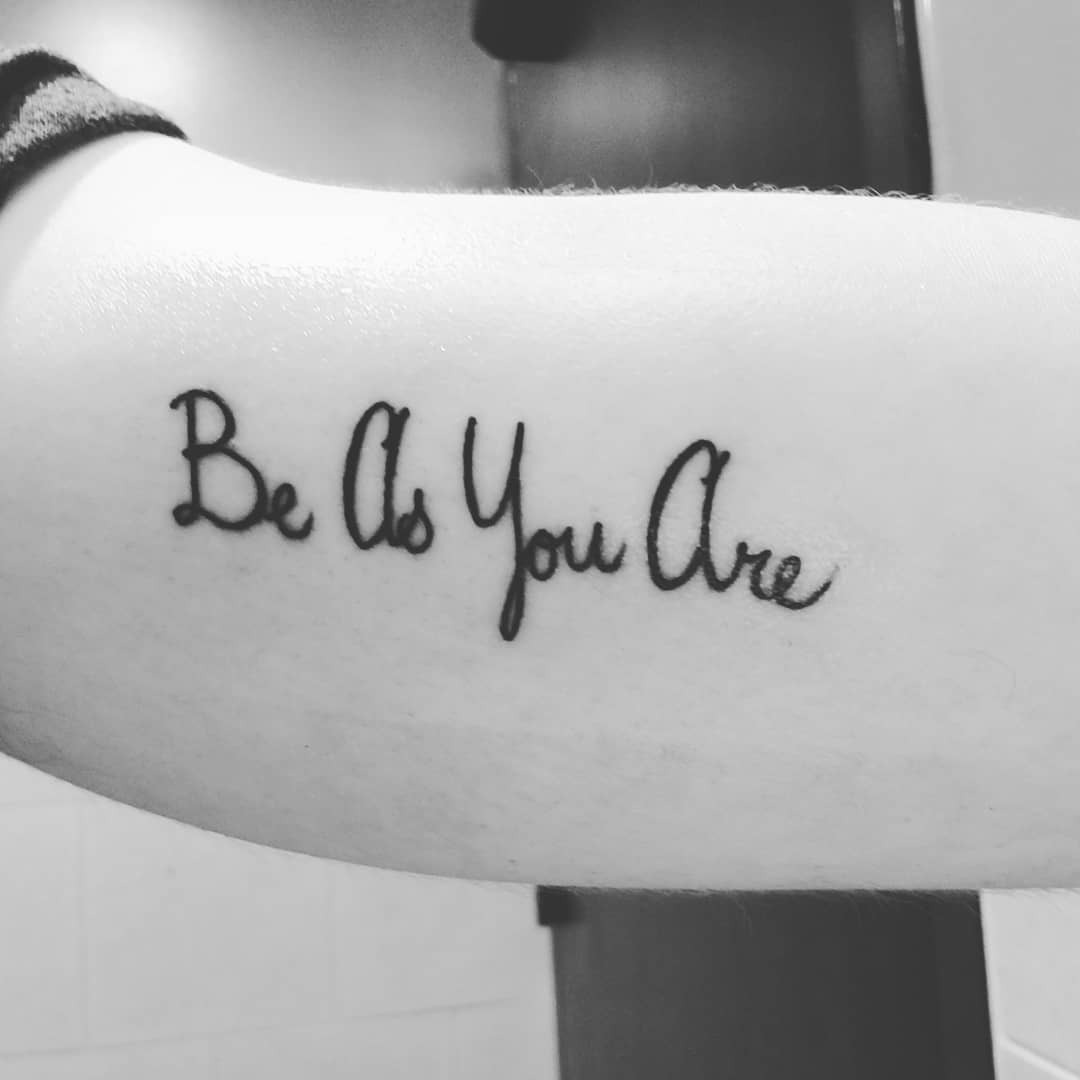 Dakota Flory's Mike Posner - "Be As You Are" tattoo 2018
instagram.com/dakotaflory
Dakota Flory's Mike Posner - "Be As You Are" tattoo 2018
instagram.com/dakotaflory