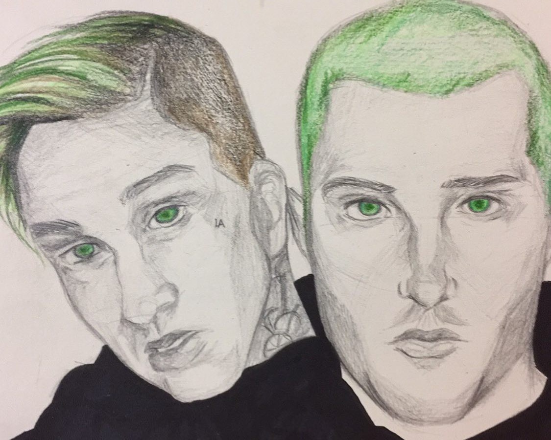 Mansionz portrait drawing
