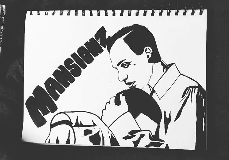 Mansionz portrait drawing
