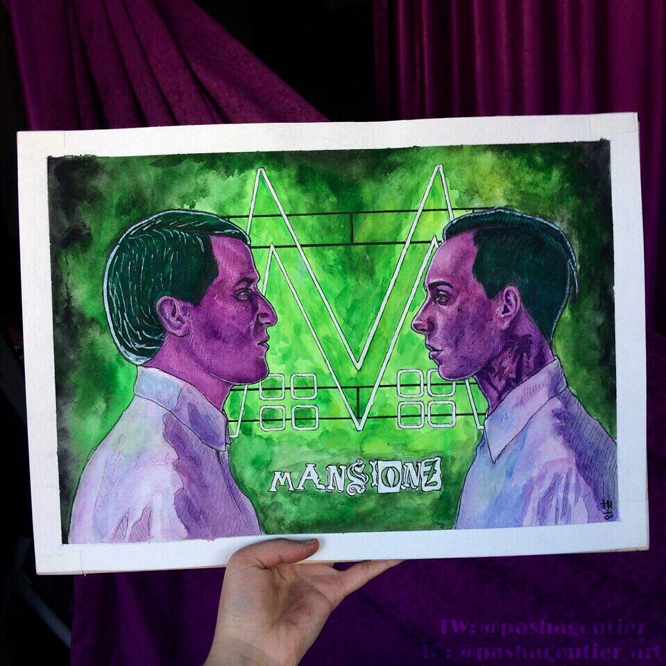 Mansionz portrait drawing
