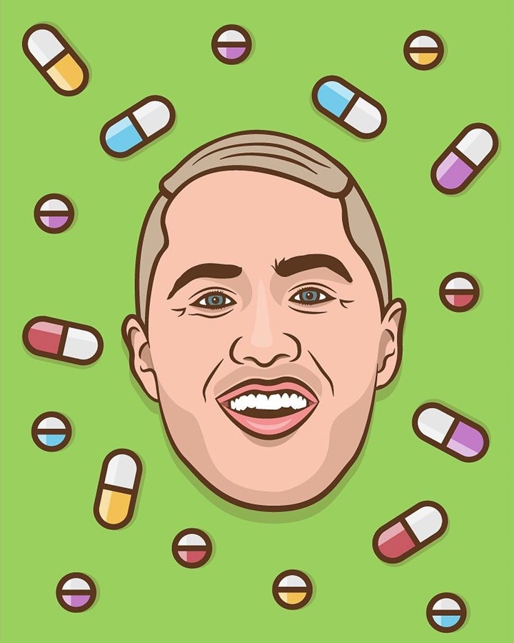 Mike Posner Vector Art
Graphic by instagram.com/pasta_nick
