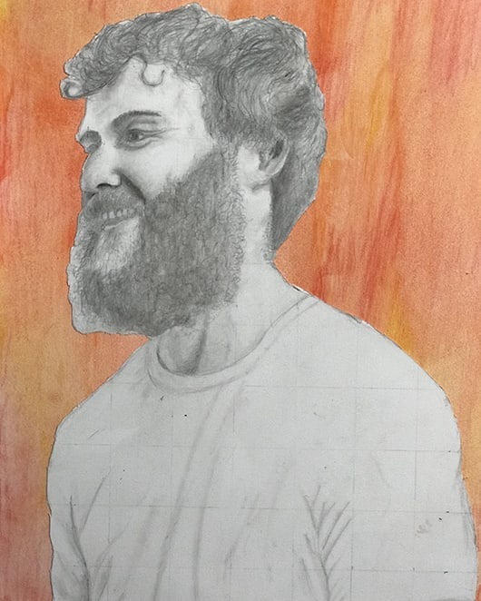 Mike Posner drawing
Drawing by instagram.com/painted_october
