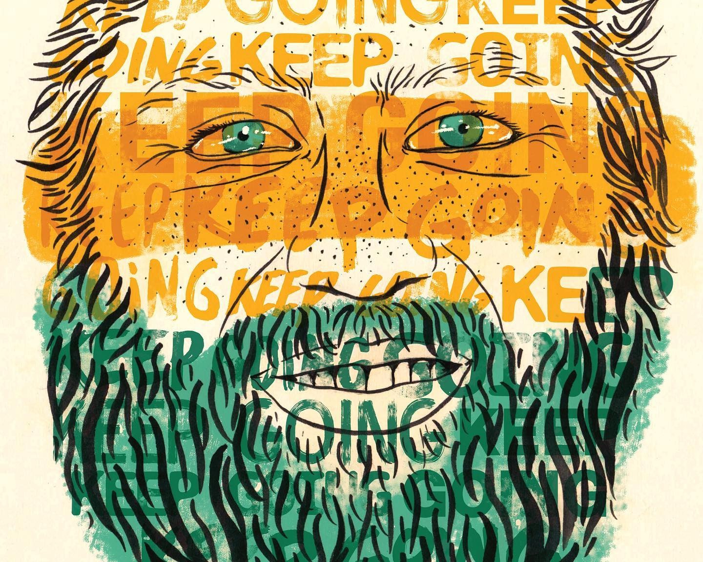 Mike Posner Keep Going
Artwork by instagram.com/cosmiccalub
