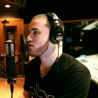 Mike Posner in the studio (2011)
