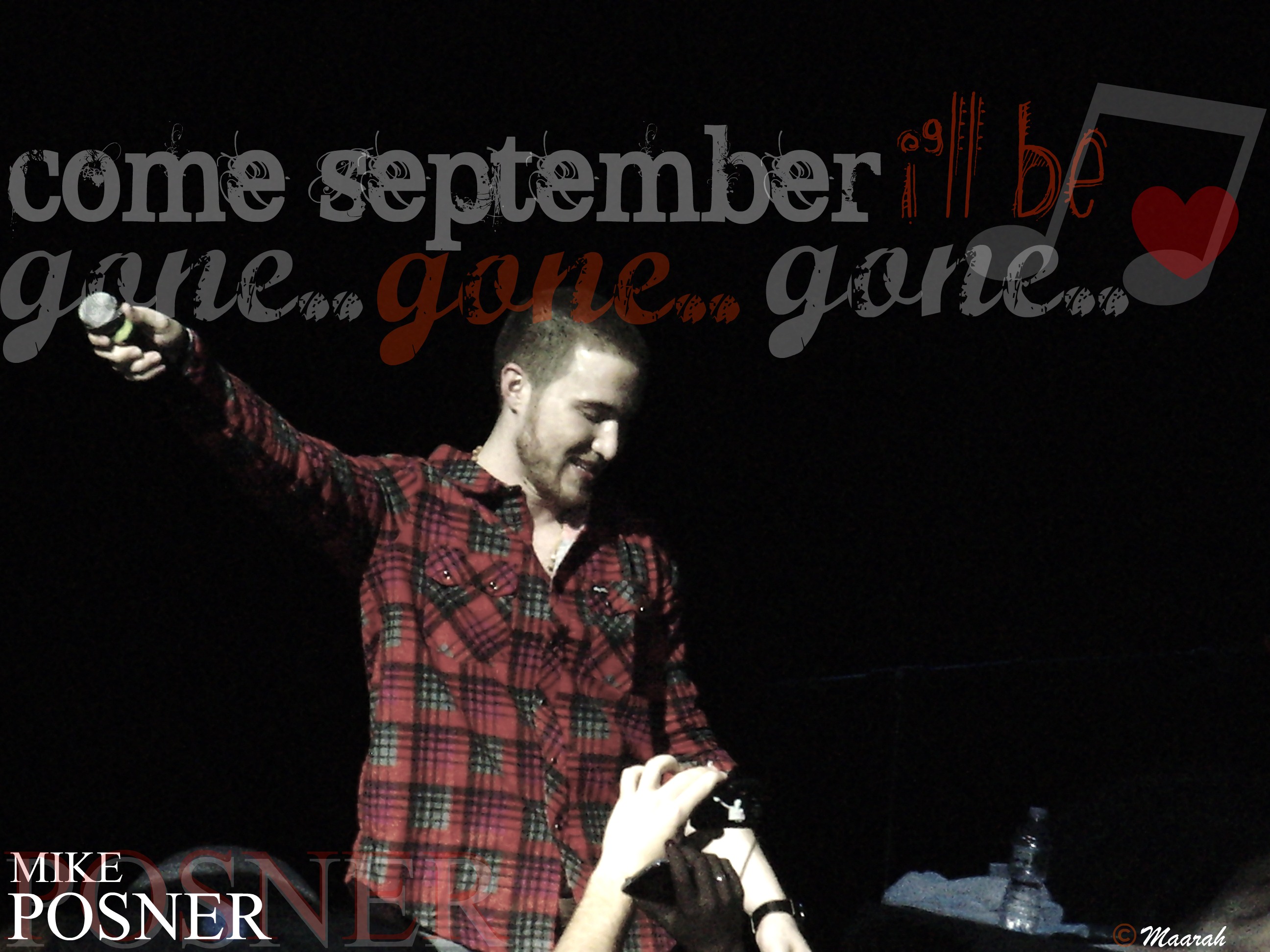 Mike Posner - Gone in September lyrics
