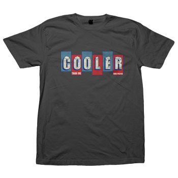  Cooler Than Me on Asphalt Fine Jersey Slim Fit T-shirt
