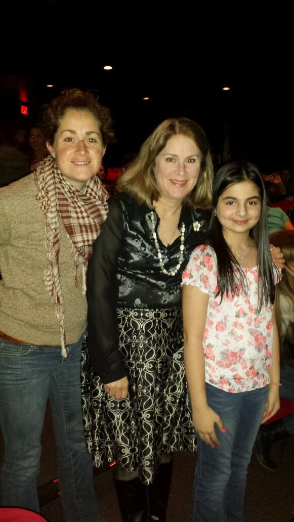 Angel met Mike Posner's mom & sister.