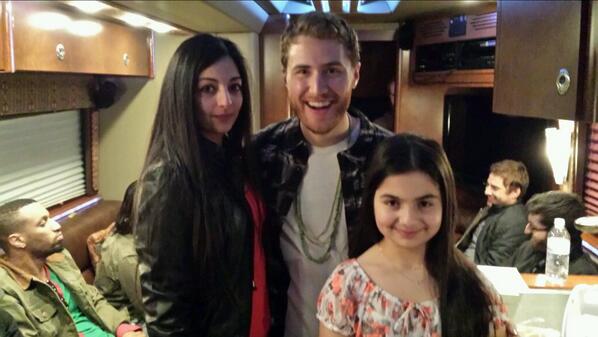 Angel and her sister met Mike Posner.