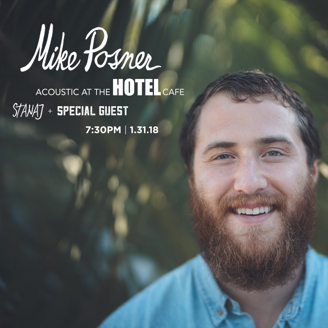 Mike Posner Acoustic Show at The Hotel Café - January 31