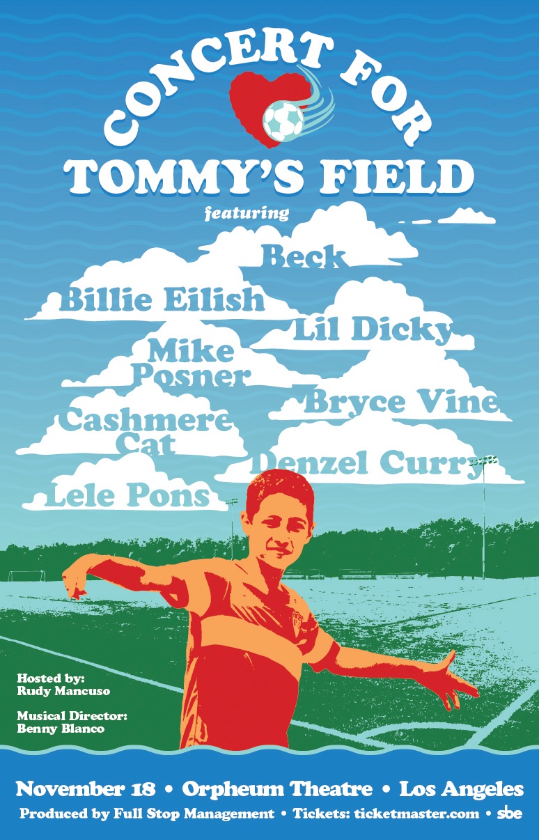 Mike Posner to Perform at the Concert For Tommy's Field