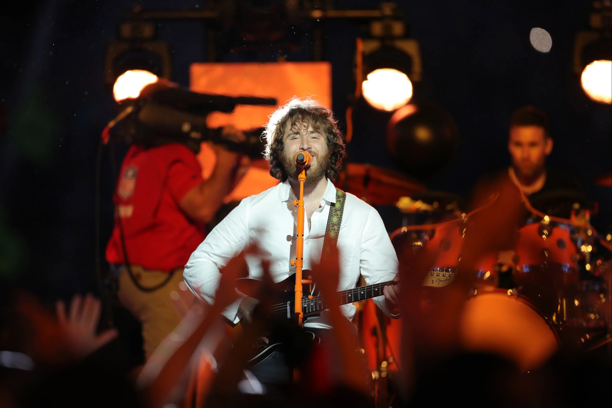 Mike Posner performing the Detroit Lions Thanksgiving Halftime Show