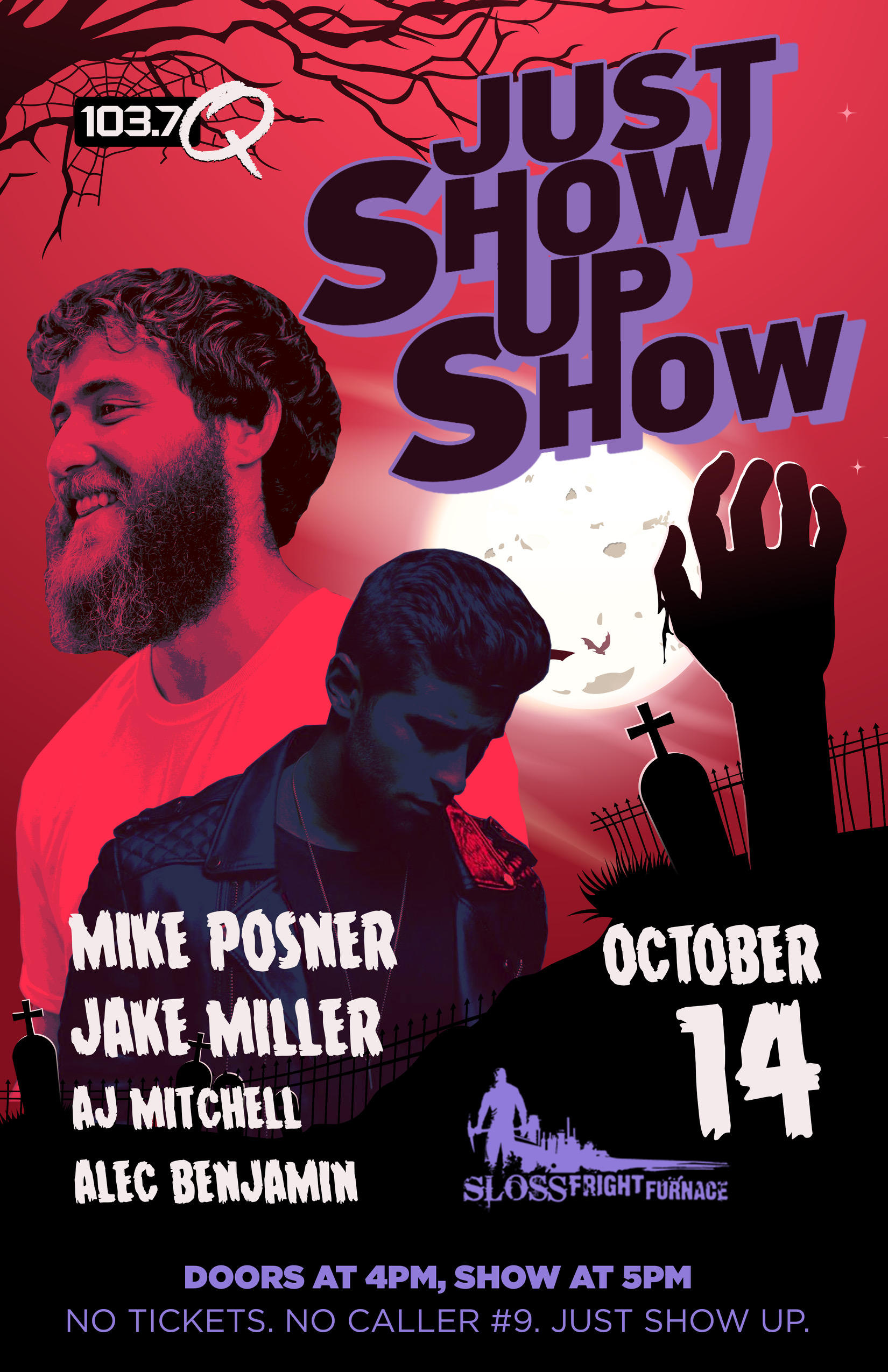 103.7 The Q - Just Show Up Show - October 14, 2018