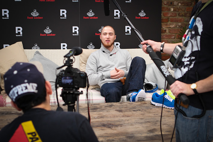 Mike Posner for Reebok Classic RealFlex Foot Locker Exclusive Launch - London, UK 5/8/12 
