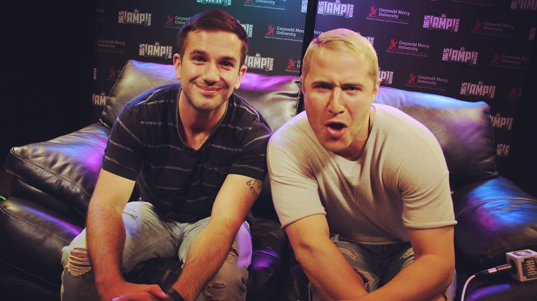 96.5 AMP Radio's Bennett and Mike Posner
