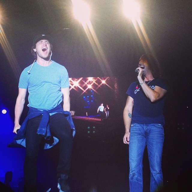 Mike Posner and Jake Owen performing "Cooler Than Me" at Beach Party 2014 in Nashville, TN 8/18/2014
instagram.com/bmi
