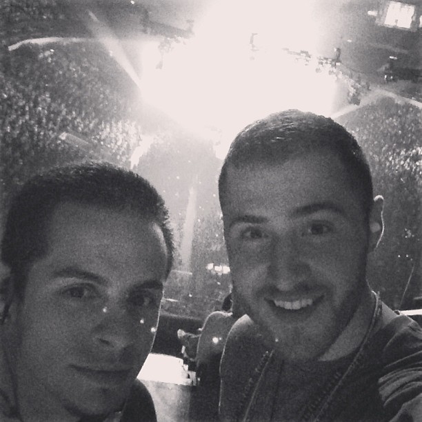 Beau "Casper" Smart and Mike Posner watching Justin Bieber perform - Believe Tour - Dallas, TX 7/3/13
Photo by Mike Posner
instagram.com/mikeposner
