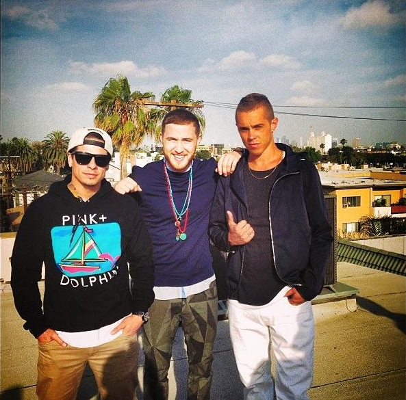 Choreographer Beau "Casper" Smart, Mike Posner, and Sammy Adams on the set of "L.A. Story" music video - Los Angeles, CA 6/23/13 
Photo by Beau "Casper" Smart
