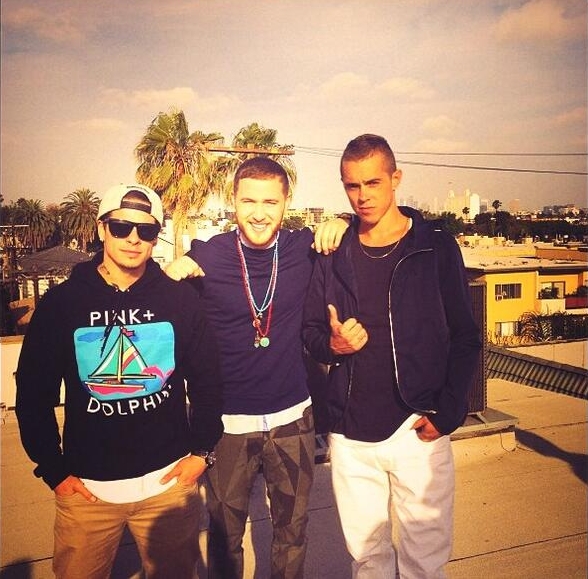 Choreographer Beau "Casper" Smart, Mike Posner, and Sammy Adams on the set of "L.A. Story" music video - Los Angeles, CA 6/23/13
Photo by Beau "Casper" Smart
