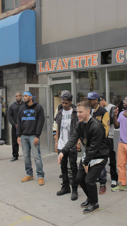 Big Sean, Mike Posner, and all of Finally Famous crew at Lafayette Coney Island - Detroit, MI 9/21/13
