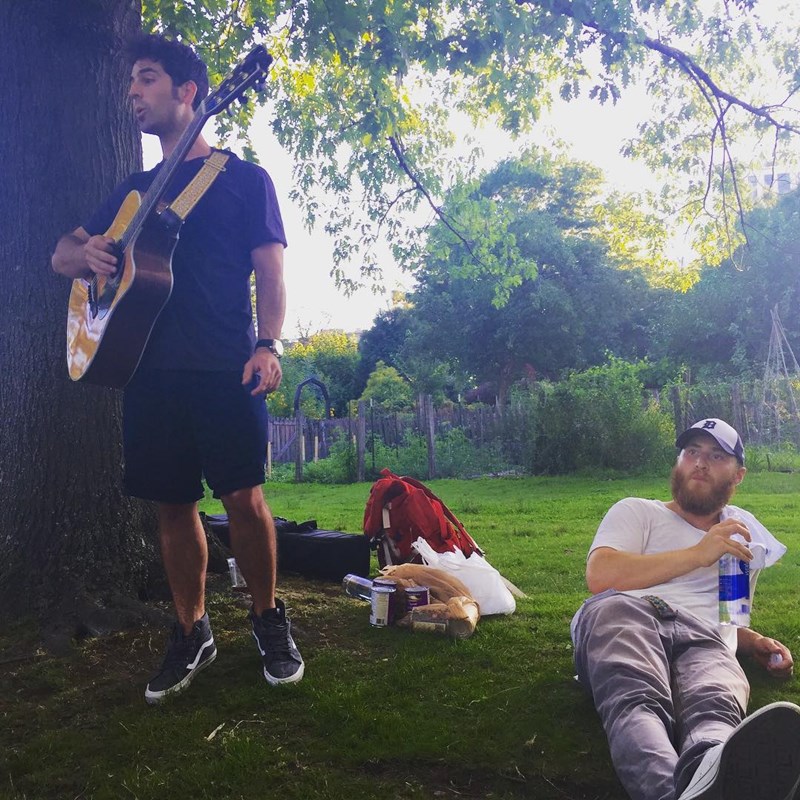 Mike Posner and Adam Friedman at Fenway Victory Gardens in Boston, MA July 31, 2015
instagram.com/angeloviz
