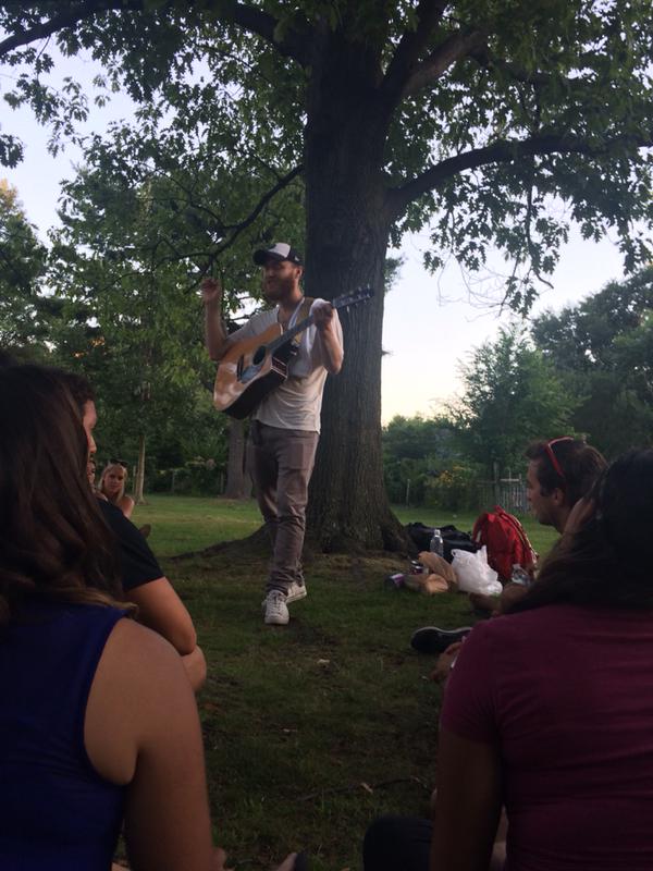 Mike Posner performing at Fenway Victory Gardens in Boston, MA July 31, 2015
twitter.com/GgglsSweetie
