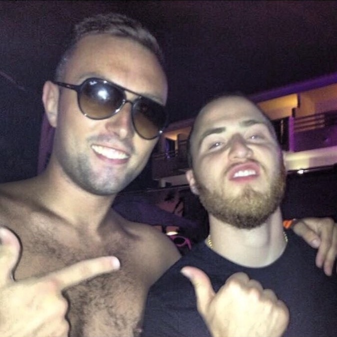 Bren Dunne meeting Mike Posner at Avicii concert in Ibiza