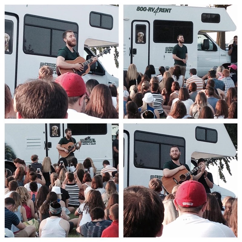 Mike Posner performing at Edgewater Park in Cleveland, OH July 6, 2015
instagram.com/kopniske
