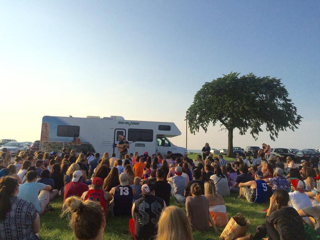 Mike Posner performing at Edgewater Park in Cleveland, OH July 6, 2015
twitter.com/clevemetroparks
