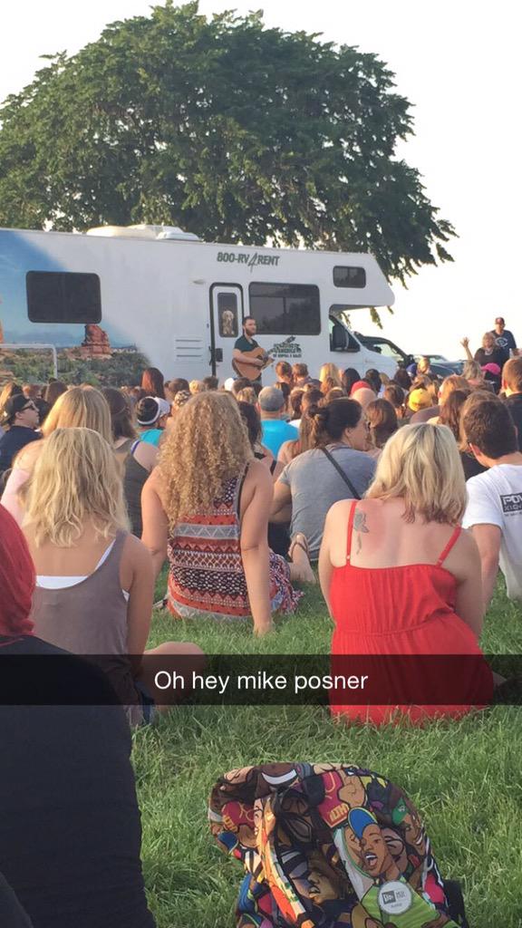 Mike Posner performing at Edgewater Park in Cleveland, OH July 6, 2015
twitter.com/CiaoSamantha
