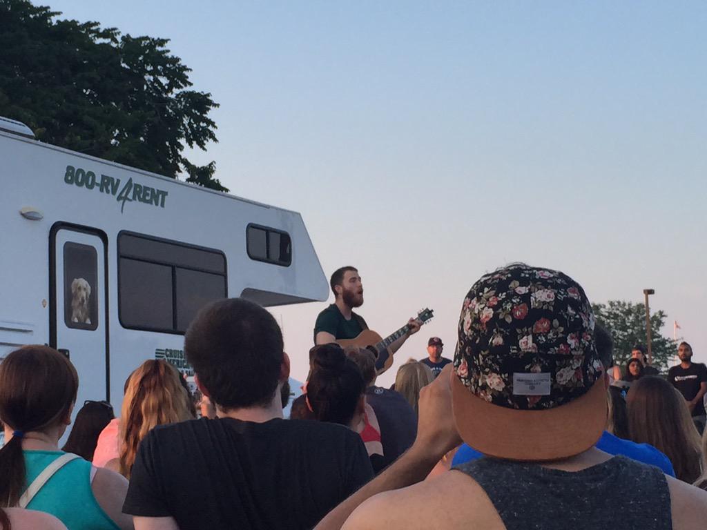 Mike Posner performing at Edgewater Park in Cleveland, OH July 6, 2015
twitter.com/CLEsonny
