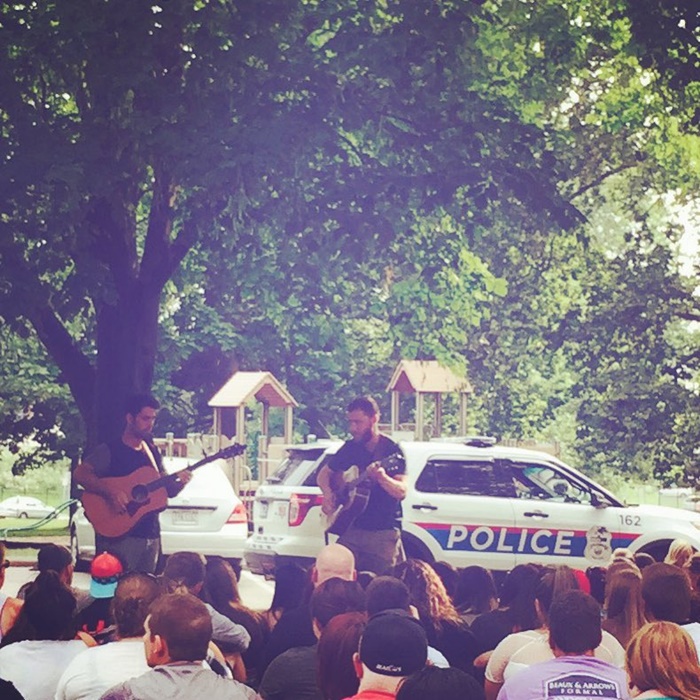 Mike Posner and Adam Friedman performing at Goodale Park in Columbus, OH July 5, 2015
instagram.com/erineleanor1
