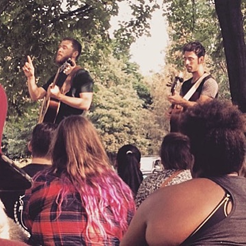 Mike Posner and Adam Friedman performing at Goodale Park in Columbus, OH July 5, 2015
instagram.com/msoduk
